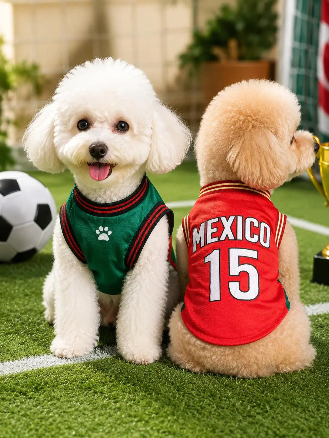 Mexico 15 Pet Jersey Shirt for Small to Medium Dogs and Cats
