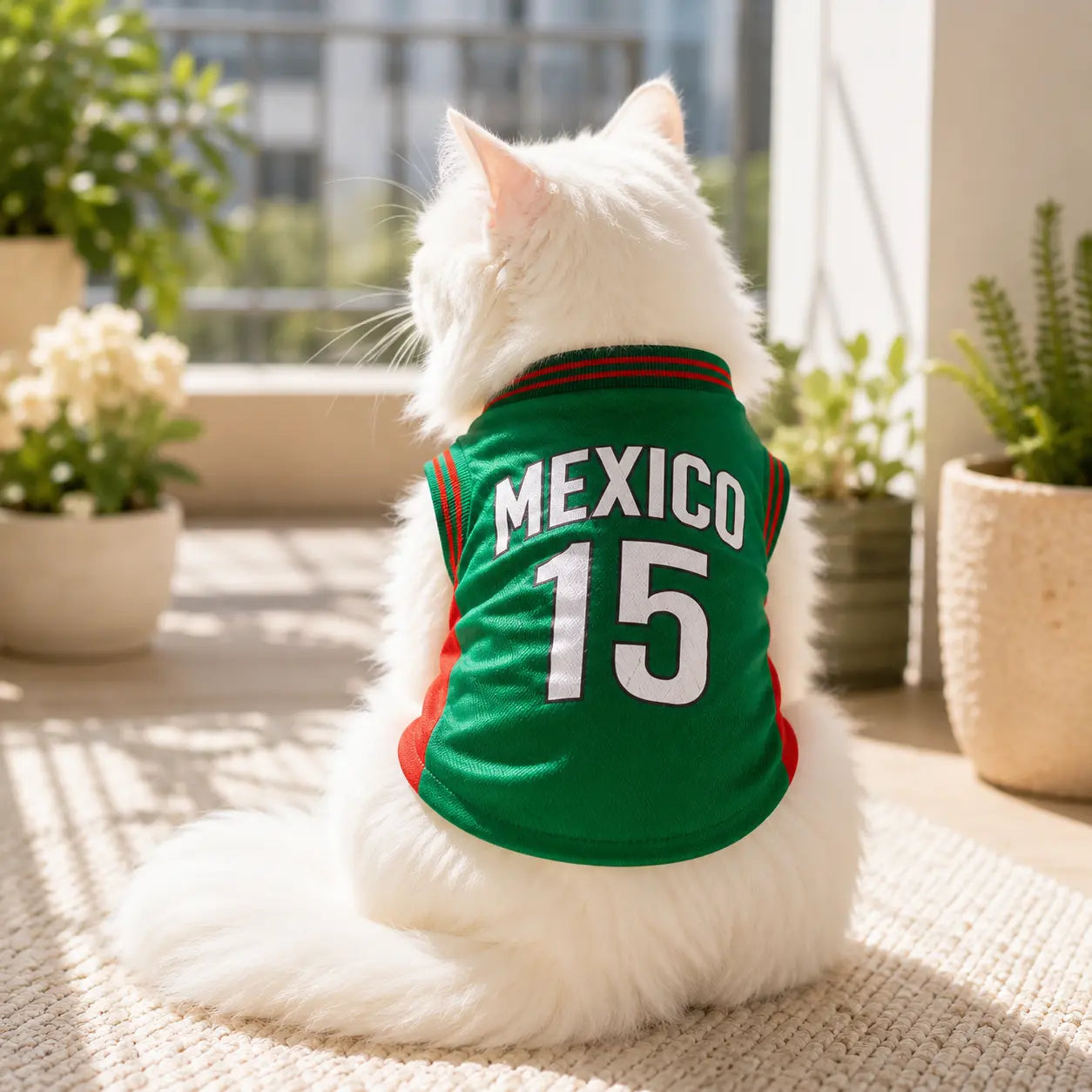 Mexico 15 Pet Jersey Shirt for Small to Medium Dogs and Cats