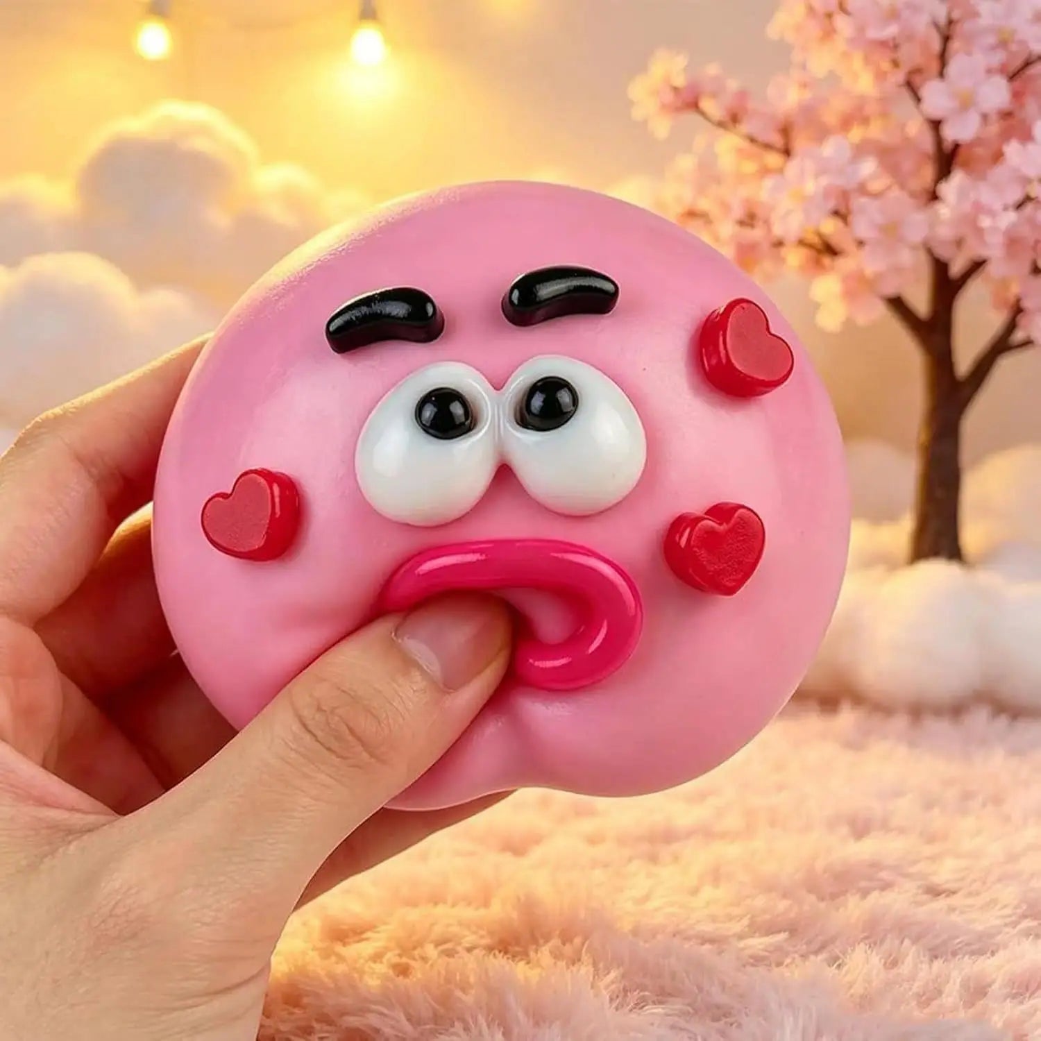 Curiosities Dog Face Swap Squishy Toy, Popular Smushers Squishy, Soft Moldable Cute Slow Rise Squeeze Toy,Relaxing Sensory Anxie