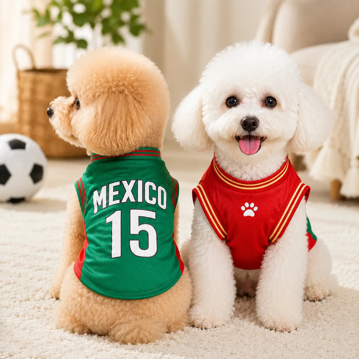 Mexico 15 Pet Jersey Shirt for Small to Medium Dogs and Cats