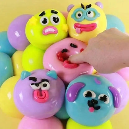 Curiosities Dog Face Swap Squishy Toy, Popular Smushers Squishy, Soft Moldable Cute Slow Rise Squeeze Toy,Relaxing Sensory Anxie