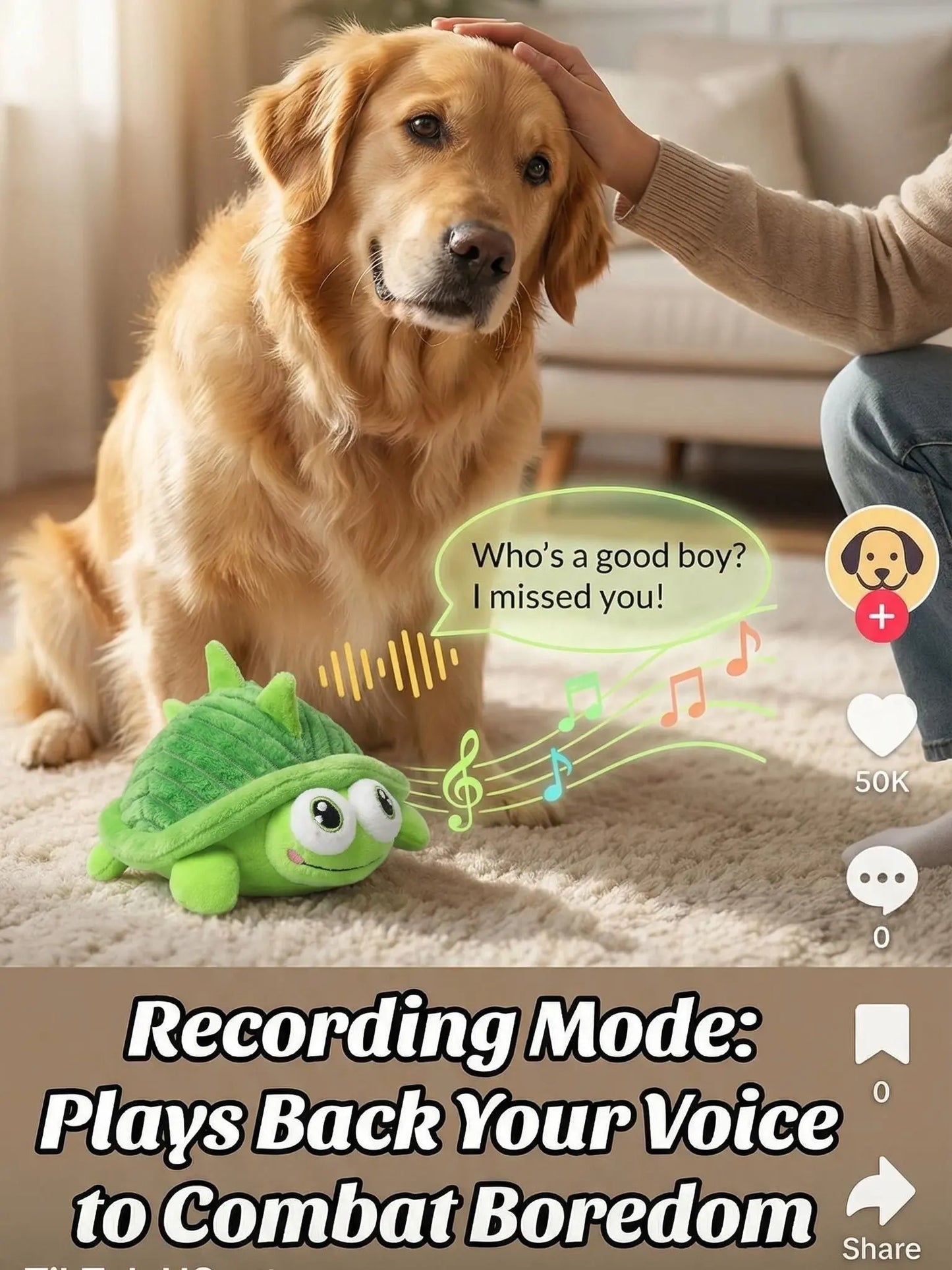 Interactive Motion-Activated Dog Ball - USB Rechargeable Automatic Rolling Toy with Squeaker