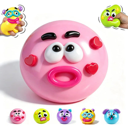 Curiosities Dog Face Swap Squishy Toy, Popular Smushers Squishy, Soft Moldable Cute Slow Rise Squeeze Toy,Relaxing Sensory Anxie