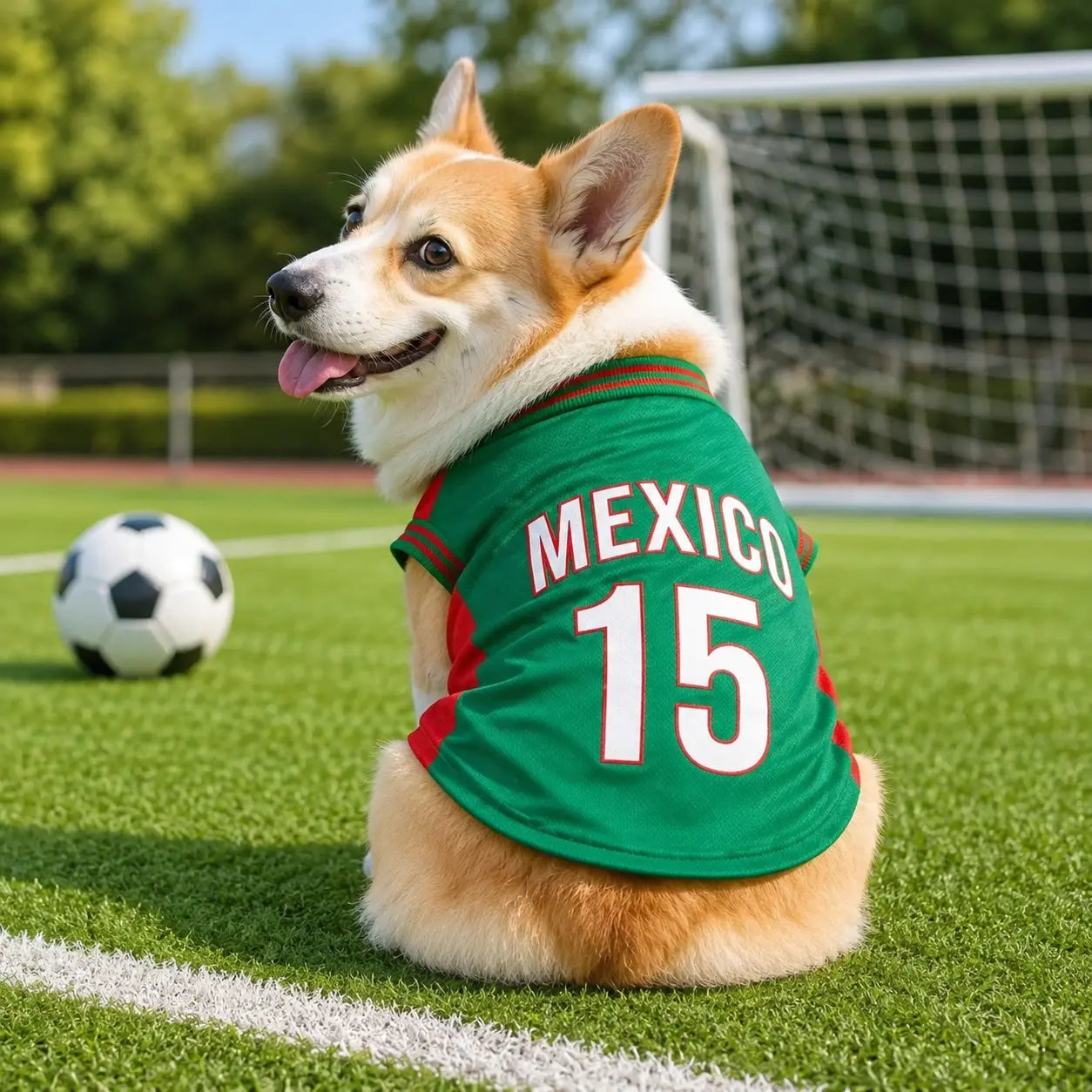 Mexico 15 Pet Jersey Shirt for Small to Medium Dogs and Cats