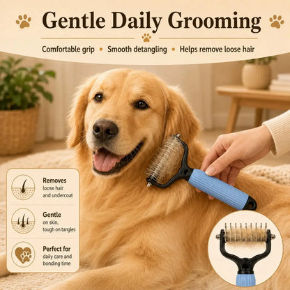 Pet Detangling Comb for Dogs and Cats,Stainless Steel 
