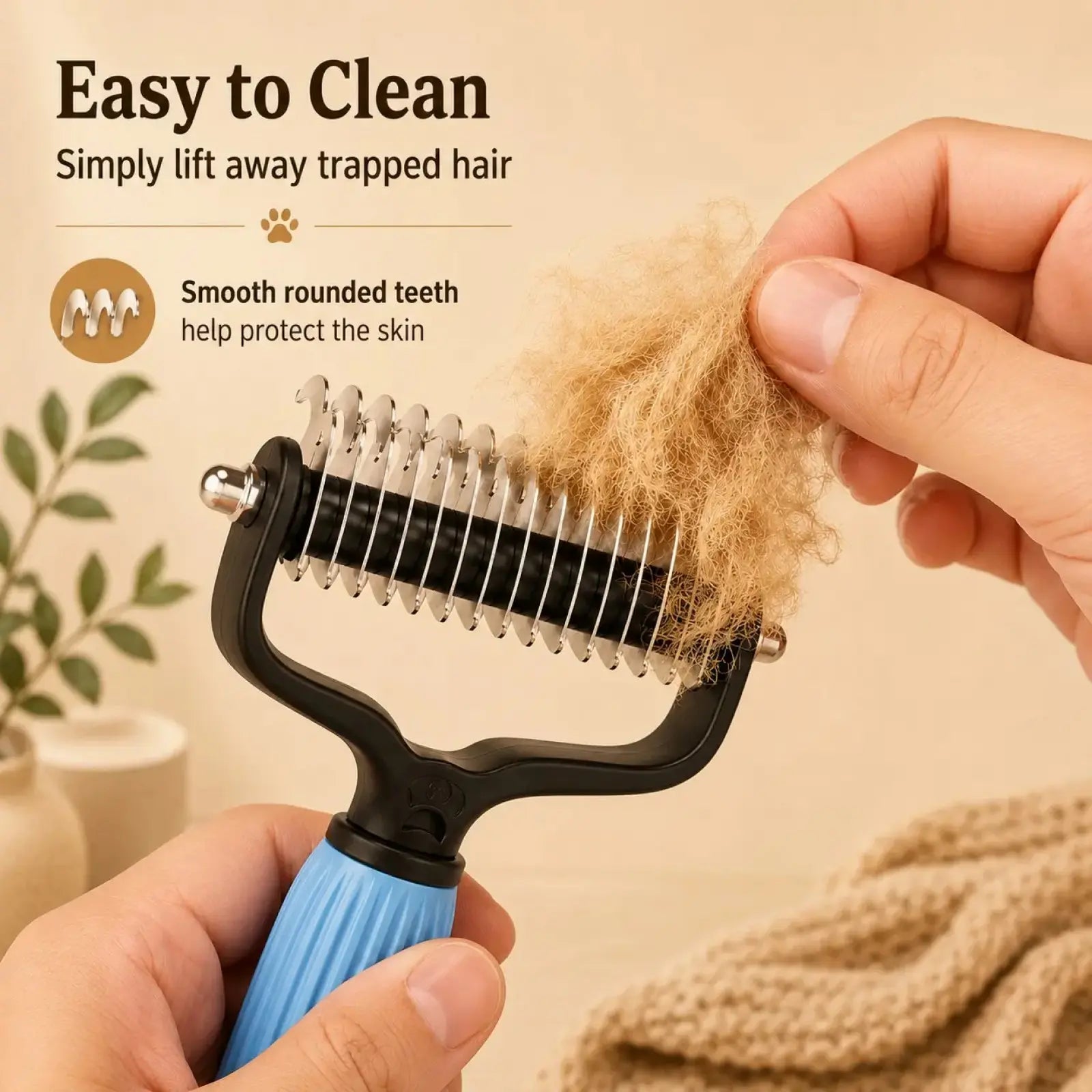 Pet Detangling Comb for Dogs and Cats,Stainless Steel 