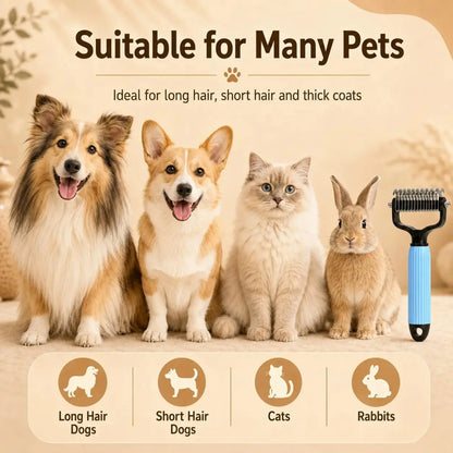 Pet Detangling Comb for Dogs and Cats,Stainless Steel 